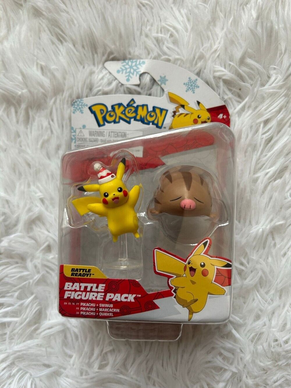 Pokemon Pikachu + Swinub Battle Figure Pack Toy New